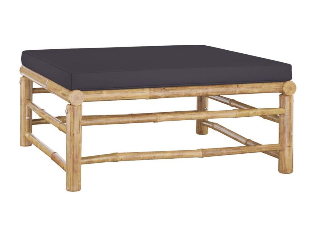 4-piece garden furniture set with dark grey cushions Luxameub PLON54149