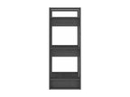 Grey Bookshelf/Room Divider 41x35x91 cm Solid Pine HTMW58907