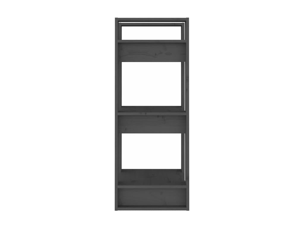 Grey Bookshelf/Room Divider 41x35x91 cm Solid Pine HTMW58907