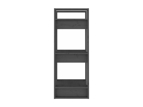 Grey Bookshelf/Room Divider 41x35x91 cm Solid Pine HTMW58907