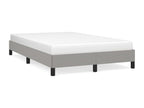 Light grey bed frame 120x190 cm fabric UZWE94193