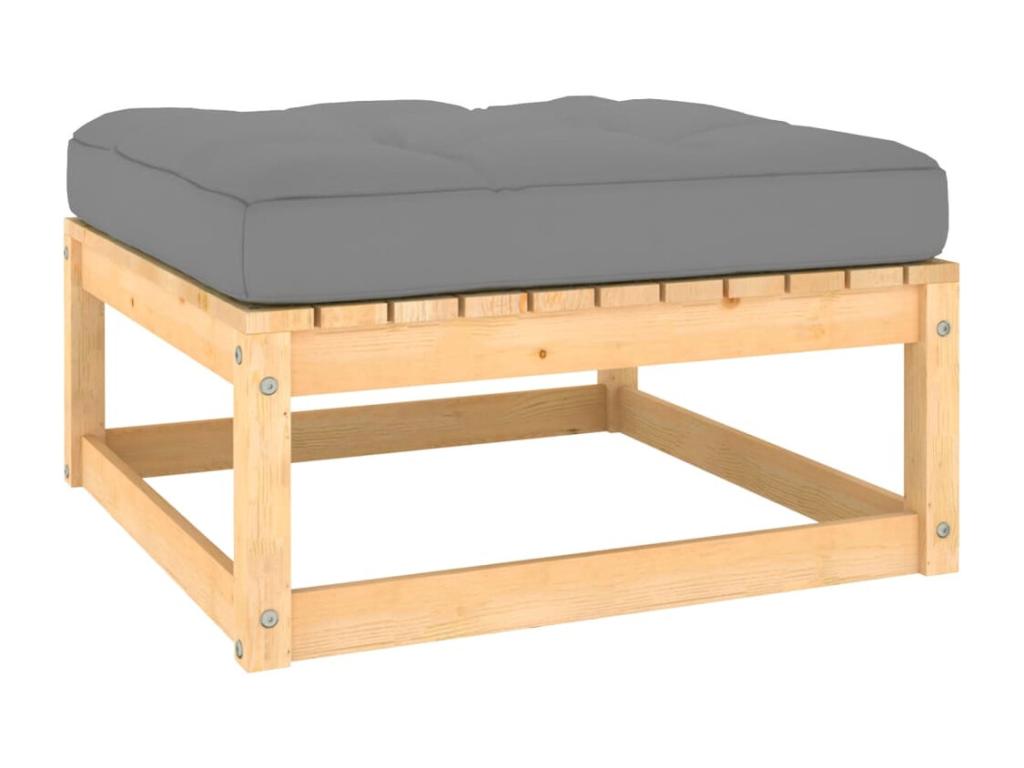 12-piece garden furniture set with cushions, solid pine wood EGFR70543