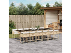 13-piece beige garden dining set with cushions HXCC01971
