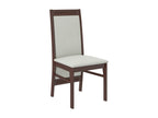 Dark walnut wood chair and Artigeo-Tissu fabric 27109 ZMZJ63525