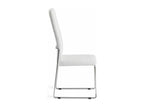 Luxameub faux leather chair with stainless steel legs - Set of 4 - Colour Luxameub 71 Light Grey KHRK07235