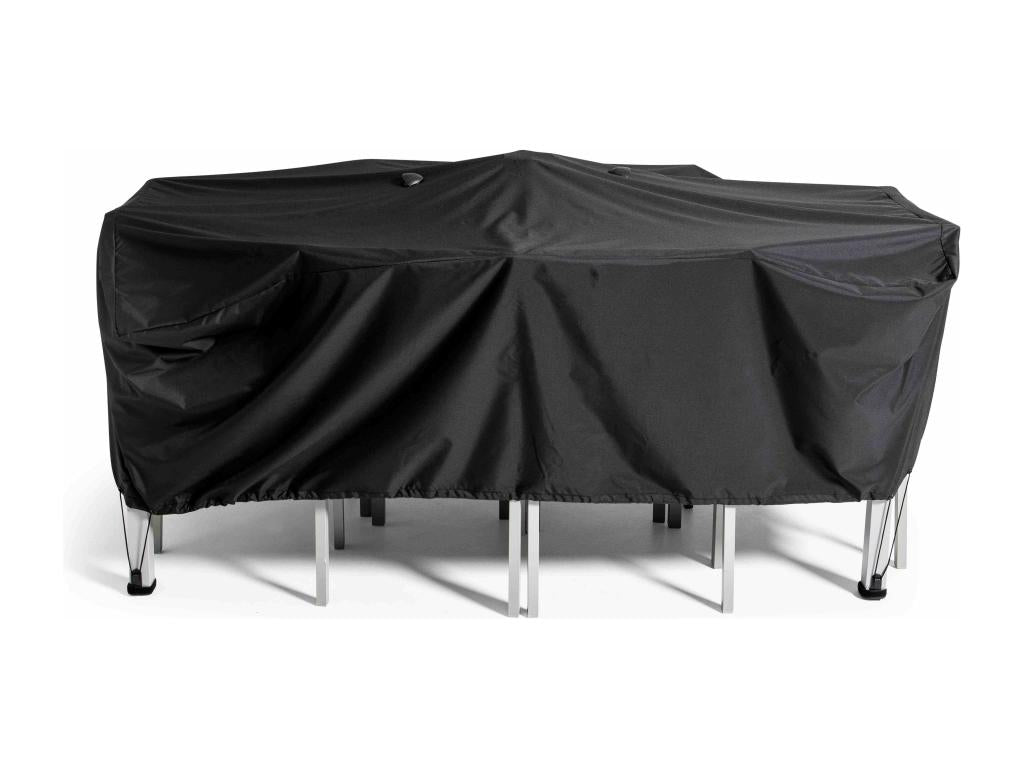 Black garden table cover 200x130 cm JTHL08883