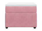 Cosymeub bed base with mattress, Pink 90x200 cm Velvet ZVWM76738