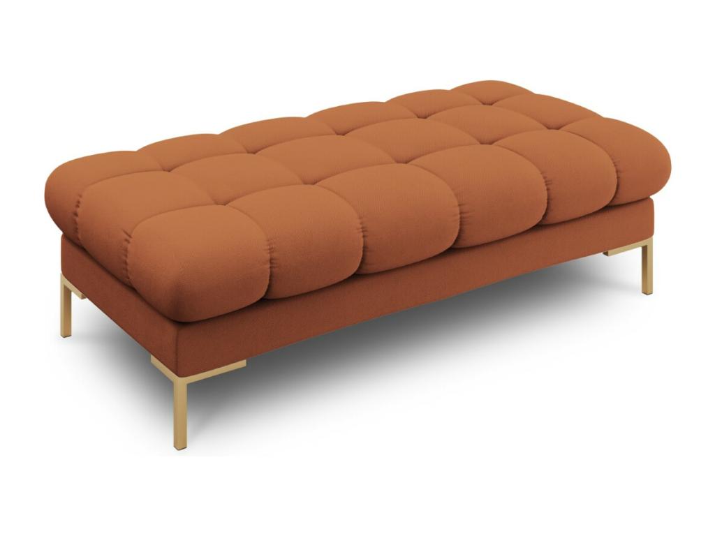 Cosymeub - Cosymeub 2-seater bench in brick-colored structural fabric - 62x133x41cm AOQM76421