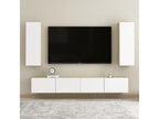 Luxameub White and Oak Wall Shelf 30.5x30x90 TSLX04569