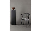 Luxameub dining chair with black wood armrests CBXK01638