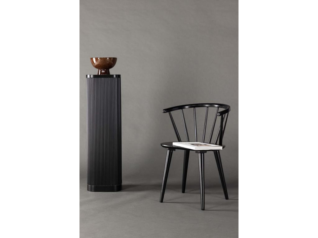 Luxameub dining chair with black wood armrests CBXK01638