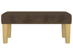 Dark Brown Bench 70x30x30 cm Fabric LKNU64028