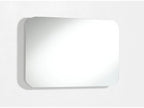 Bathroom vanity unit with 3 drawers in white lacquer and concrete effect, and illuminated mirror, Luxameub L 80cm HHOB83948