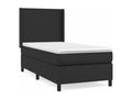Luxameub bed base with black 80x200 faux leather mattress QHBQ32242
