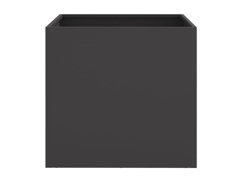 Black planter 42x40x39 cm cold-rolled steel DVBE08028