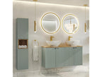 Luxameub 120cm double vanity unit with 4 doors, Green and Wood HVYM46525