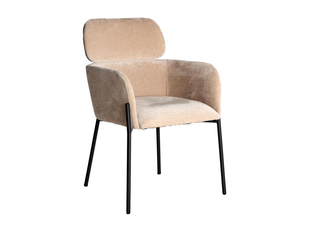 Light brown polyester chair 60x64x85 cm AXTI67001