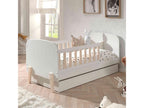Children's bed with drawer in white wood, 70x140 cm - LT2034-2 CYRD54687