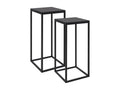 Side tables, 2 pcs, Black Steel INHM60524