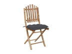 5-piece folding outdoor dining set with cushions Luxameub YRHH10714