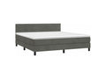 Cosymeub bed base with LED mattress, dark grey, 160x200 cm, RAEM72202