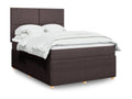 Luxameub bed base with mattress, dark brown, 140x200 cm QIXR86013