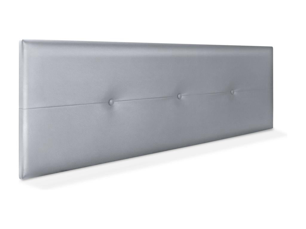 Luxameub Faux Leather Headboard with Buttons 150x50cm for 150cm Beds - Silver VVSU91581