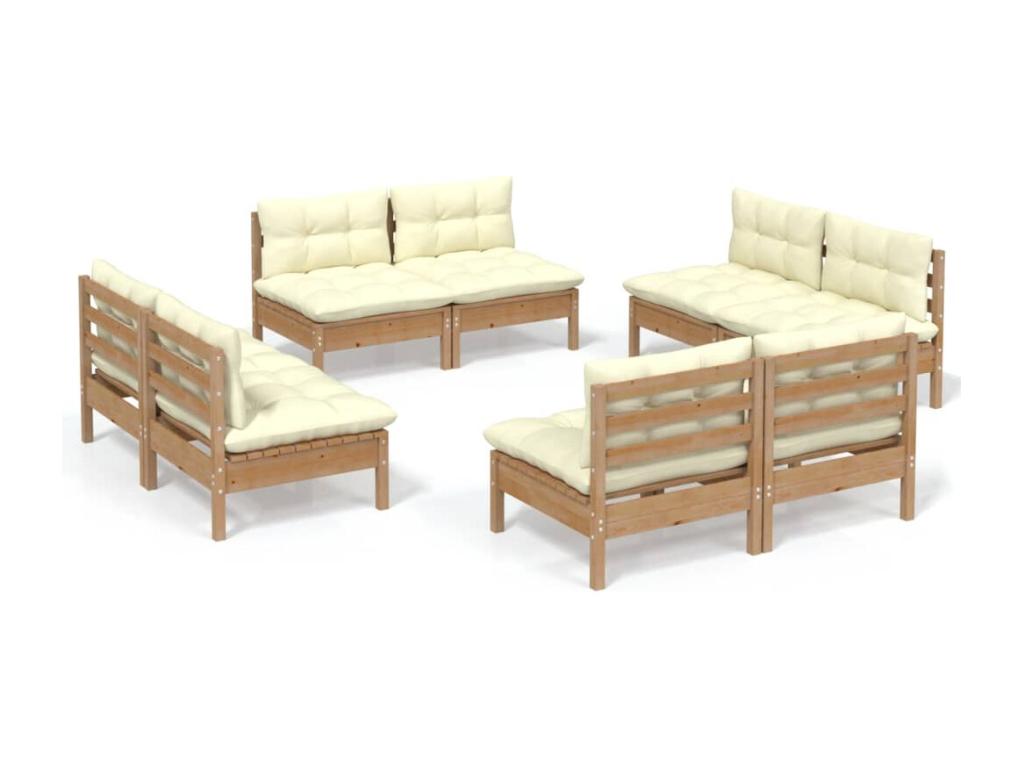 Brown wooden garden furniture set, 63.5x63.5x62.5 cm, 02 0017566 KPES67576