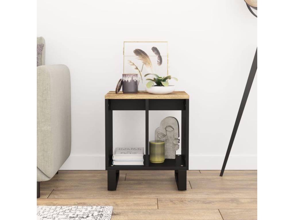 Side table 40x31x46 cm Mango wood and engineered wood WTHS65826