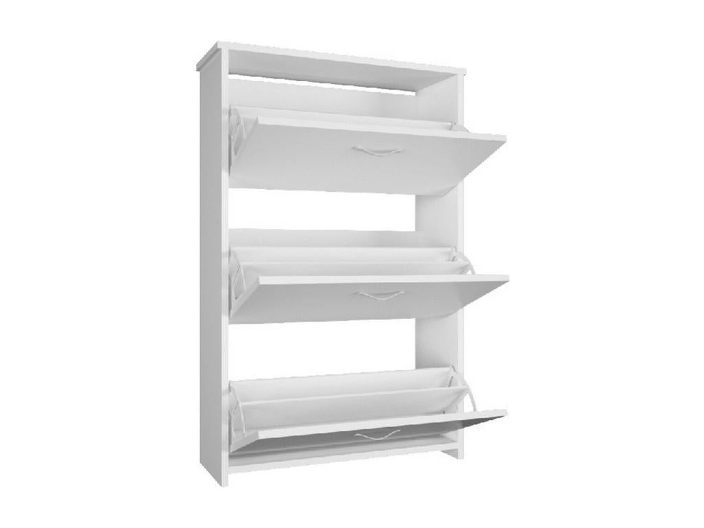 Tea White Shoe Rack 72x25.5x112 cm Luxameub KYQU86839