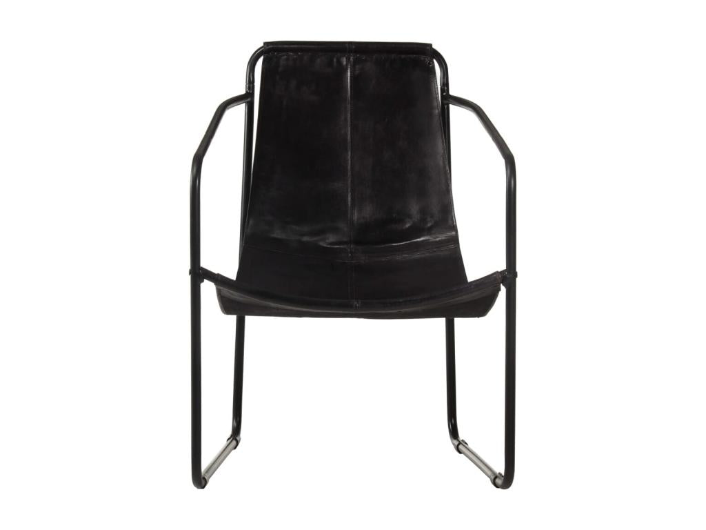 Black Genuine Leather Relaxation Armchair NOXS21142