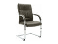 Cantilever office chair, grey faux leather, FZNJ54412