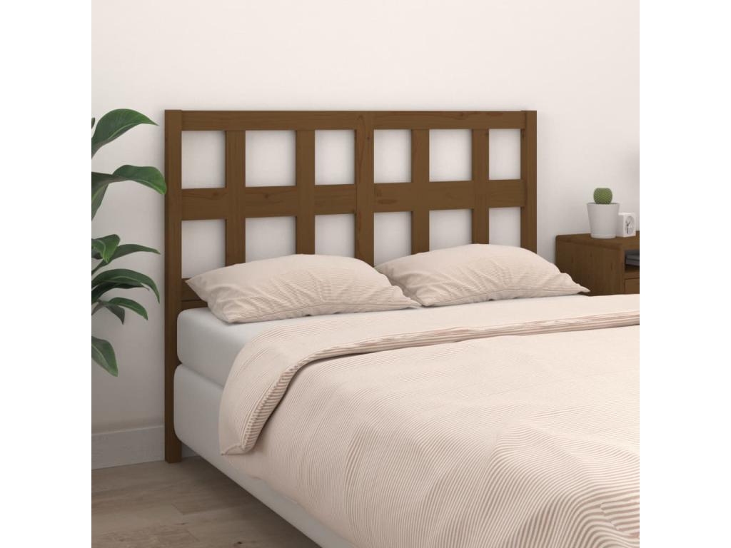 Honey Brown Headboard 165.5x4x100 cm Solid Pine Wood GXFM67724