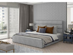 Cosymeub light grey fabric designer bed - 4 sizes - 200x200 DAOR06070