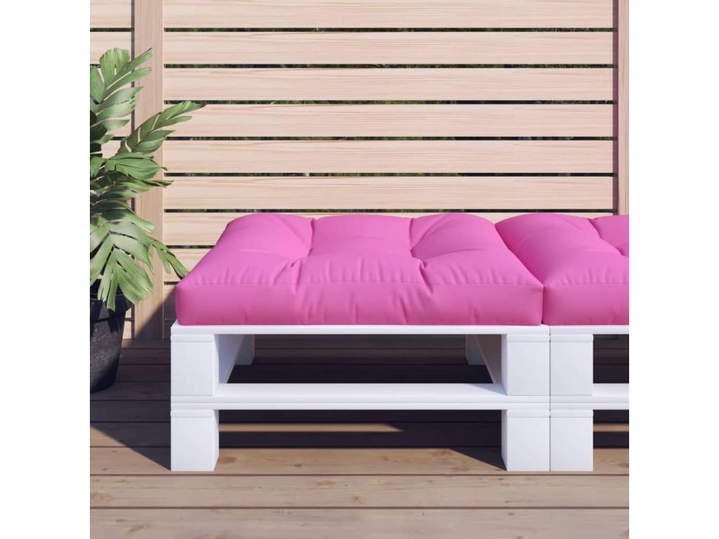 Pink pallet cushion 80x80x12 cm fabric SPYF17964
