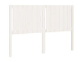 White Headboard 145.5x4x100 Solid Pine Wood YNBU33394