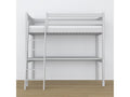 Wooden loft bed - with desk N04 Grey 90x200 BOLU49271