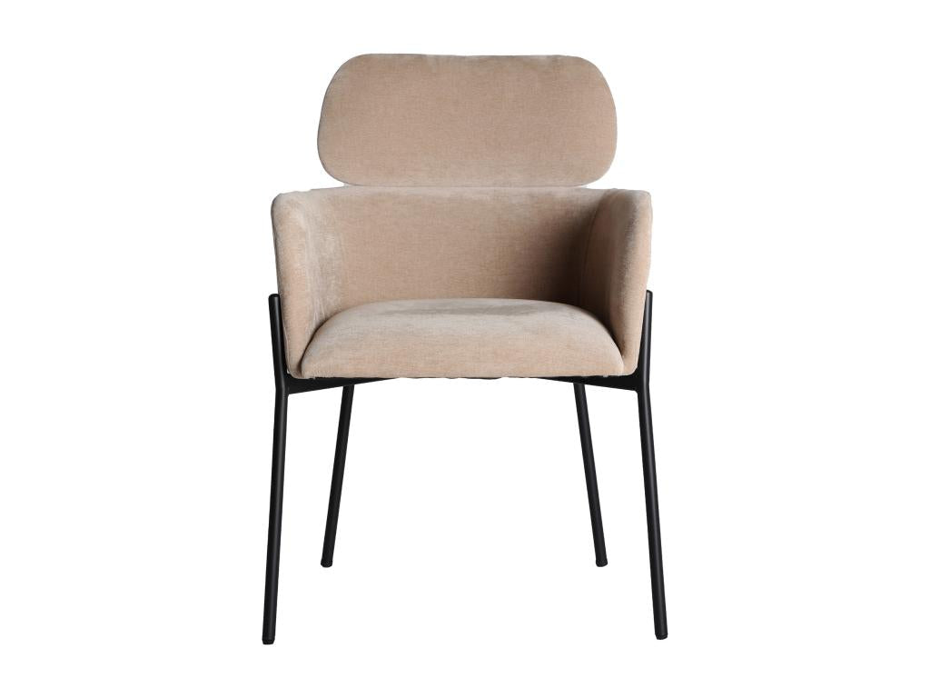 Light brown polyester chair 60x64x85 cm AXTI67001