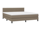Cosymeub bed base and mattress with LED lighting, 160x200cm, Fabric QQFH87158