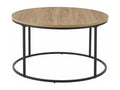 Round coffee table, brown wood, 80x80x45 cm diameter, 03 0008451 JLOS22420
