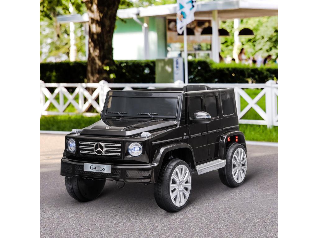 Mercedes Benz G-Class 12V Electric Ride-On Car for Children - V-PINPAI - 5km/h - Remote Control, Sound and Light Effects - Black OXUT90453