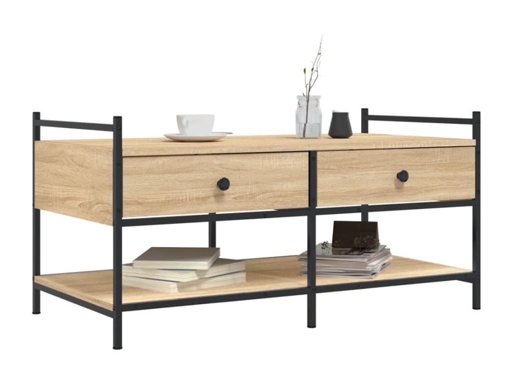 Luxameub oak coffee table 99x50x50 engineered wood TTKV17709