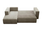 Luxameub 116 Pink Corner Sofa with Sleeping Function and Bedding Box, 255x161x91cm TDTC71442