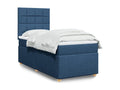 Artigeo bed base with mattress, blue, 80x200 cm, fabric HPOO07153