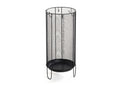 Black metal umbrella stand - diameter 26 x height 48 cm GKLN26466