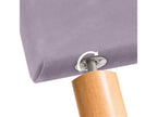 Luxameub Smooth Velvet Headboard with Buttons 110x115 with Bed Legs 105 - Salmon OTGK39897