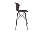 Set of 2 63cm brown resin wicker kitchen island chairs - Luxameub IYKO41397