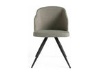 Luxameub fabric chair with black steel legs - Set of 2 - Color Luxameub 91 UBIK86246