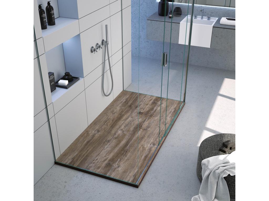 Luxameub shower tray, smooth finish, Luxameub 3D color grid - 90x80 cm HQGD10979