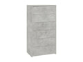 6-drawer chest of drawers, concrete grey, 50x34x96 cm, WNOB41779